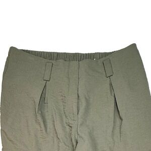 Chicos‎ Green Cargo Pants Womens Elastic Waist Utility Pockets, Sz 1.5